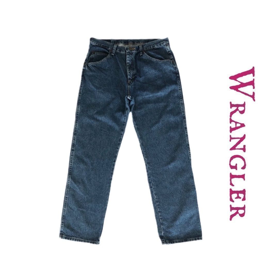 Wrangler 5 Star Regular Fit Blue Jeans Sz 34 NWT